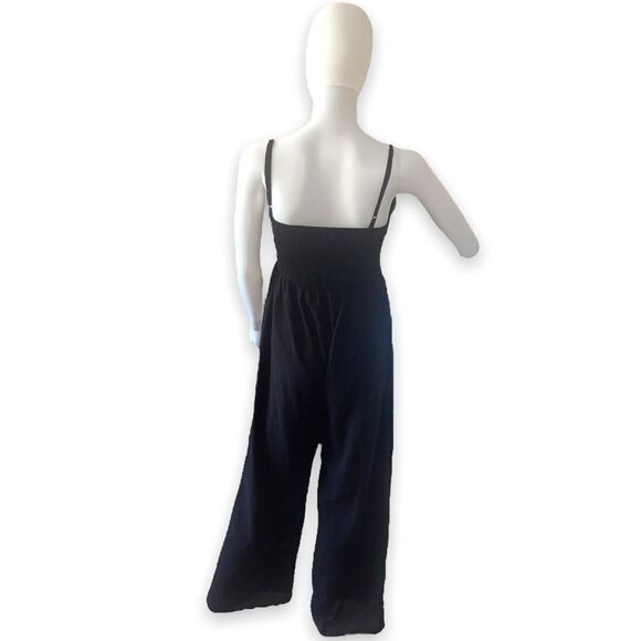 Band of Gypsies Black Jumpsuit with Velour Bust Accent - Picture 7 of 15